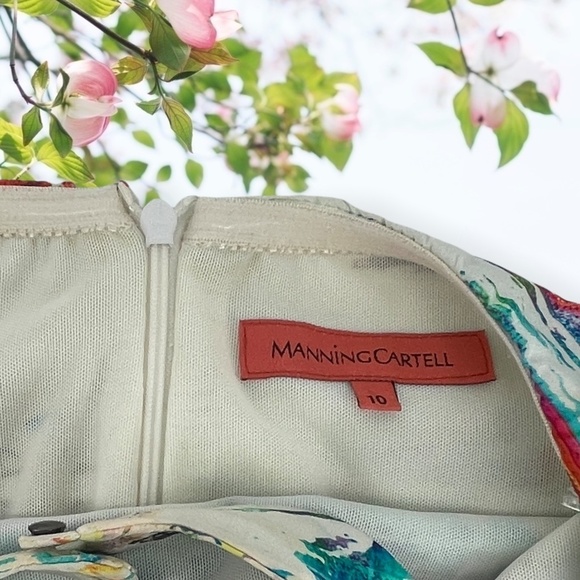 MANNING Cartell Halter Neck Splash Dress - Picture 3 of 4